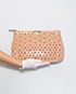 Star Studded Clutch, &pound;145, Handbags, Beige, Patent Leather, Front view